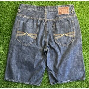 Ecko Unltd Shorts Adult Men Size 38 Blue Denim Baggy Casual Skater Jorts Y2K EUC
